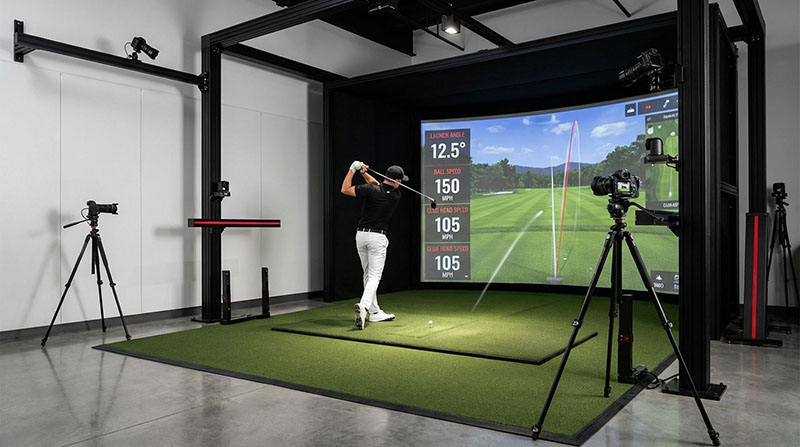 Advanced golf tracking software screenshot