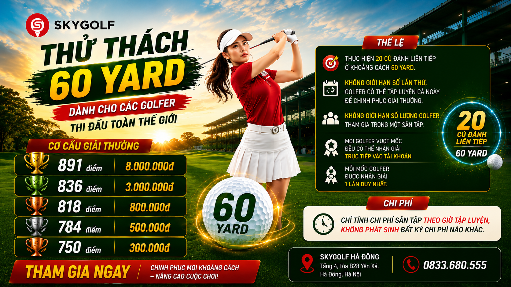 thử thách tại skygolf